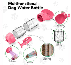 Waggle's 5 In 1 Pet Water Bottle